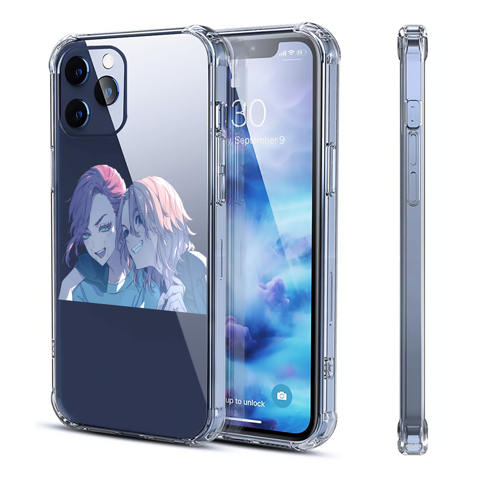 （画像用） 東京リベンジャーズ Tokyo Revengers 【iPhone 12シリーズ対応】透明スマホケース（クリアソフトケース）